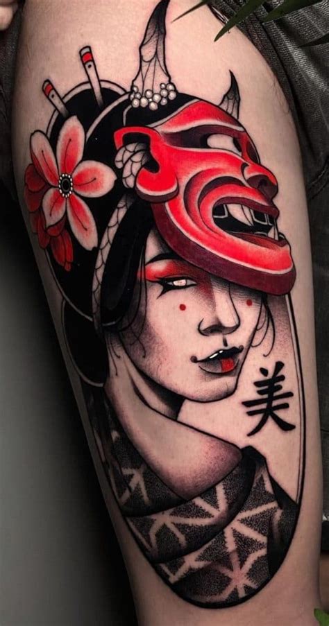 geisha tattoo meaning|geisha hannya mask tattoo meaning.